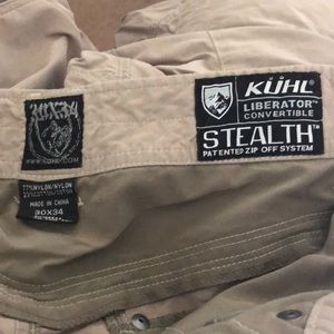 Mens Kuhl convertible hiking pants 30x 34